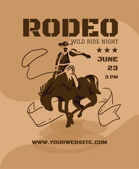 Rodeo Flyer Template